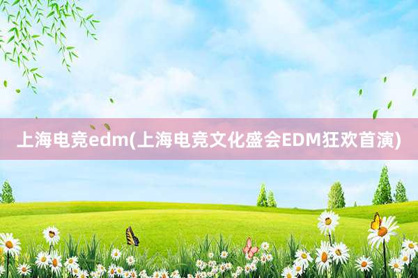 上海电竞edm(上海电竞文化盛会EDM狂欢首演)